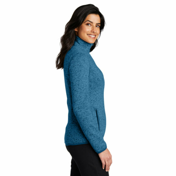 Port Authority® Ladies Sweater Fleece Jacket –