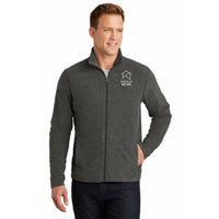 Port Authority® Heather Microfleece Full-Zip Jacket