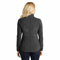 Port Authority® Ladies Heather Microfleece Full-Zip Jacket