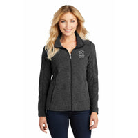 Port Authority® Ladies Heather Microfleece Full-Zip Jacket