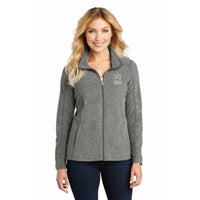 Port Authority® Ladies Heather Microfleece Full-Zip Jacket